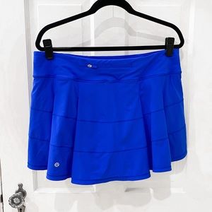 LULULEMON Pace Rival Royal Blue Tennis Skirt